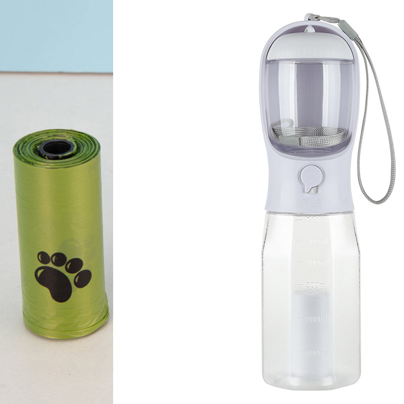 3-in-1 Portable Dog Water Bottle 600ml