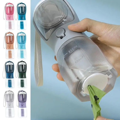 3-in-1 Portable Dog Water Bottle 300ml