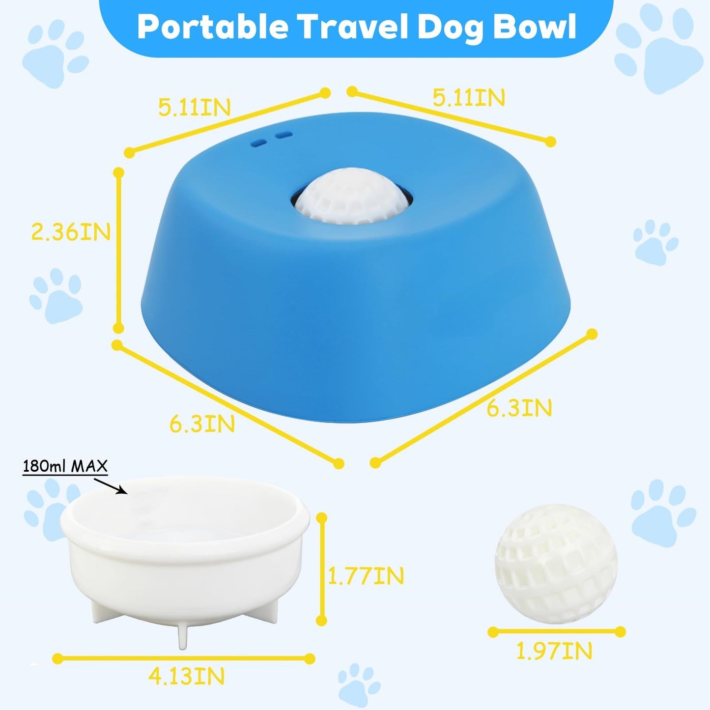 Slow Feeder Dog Bowl Anti-Slip Lick Bowl